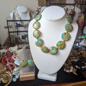 Handmade chunky statement jewelry set